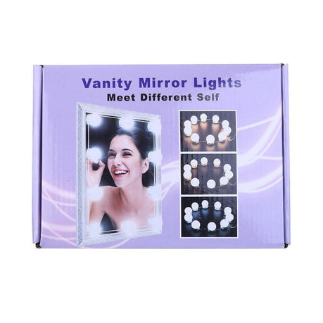 10 Bulb LED Vanity Mirror Lights with Multiple Light Settings